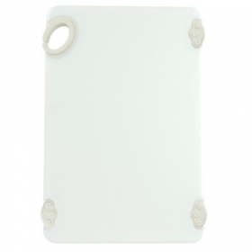 Winco - Statik Board Cutting Board, 12x18x.5 White with Non-Slip Feet and Hook, each