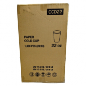 Paper Cold Cup, 22 oz Coke Design, Double Poly, 1000 count