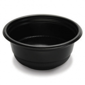 D&amp;W Fine Pack - Hot/Cold Bowl, 20 oz Black PS Plastic