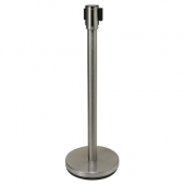 Winco - Stanchion Post with Retractable Belt, 36&quot; Stainless Post with 6.5&#039; Belt