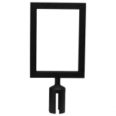 Winco - Stanchion Top Sign Frame, Black