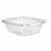 Inline Plastics Safe-T-Fresh 16 oz Clear Polyethylene Tamper Resistant Round Food Bowl | 240/Case