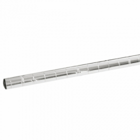 Wire Shelf Post, 8&quot; Chrome Plated with Leveling Foot