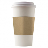 Coffee Cup Sleeves, Plain Kraft Brown, Fits 12-20 oz Cups, Eco-Friendly, 1000 count