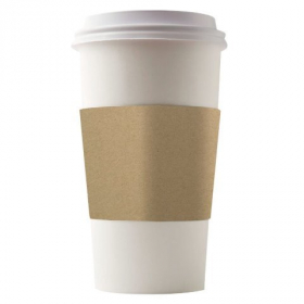 Coffee Cup Sleeves, Plain Kraft Brown, Fits 12-20 oz Cups, Eco-Friendly, 500 count