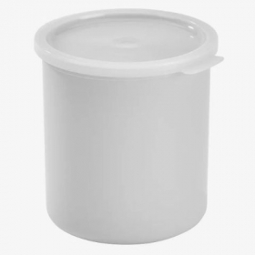 Cambro - Crock with Lid, 2.7 Quart White, each