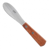 Winco - Sandwich Spreader, 3.625x1.25 Stainless Steel Blade with Wooden Handle, each