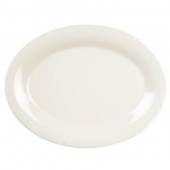 Platter, 9.5x7.25 Oval Ivory Melamine