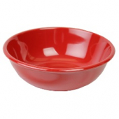 Salad Bowl, 7.5&quot; Pure Red Melamine, 32 oz