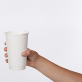 Hot Paper Cup, 12 oz White Double Wall, 500 count