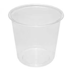 Karat Earth - Deli Container, 24 oz Round Clear PLA, 500 count