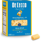 De Cecco - Mezzi Rigatoni Noodles (Pasta), 4/5 Lb