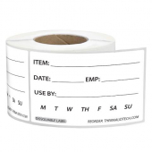Food Safety Label, 2x3 Dissolvable, 250/Roll