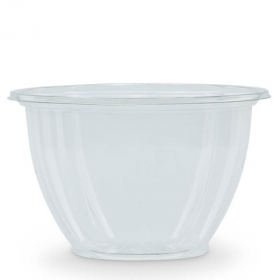 BottleBox - Rose Bowl, 44 oz Clear Recycled PET Plastic, 300 count