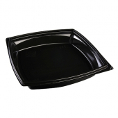 BottleBox - Food Container Base, 9x9 Black Recycled PET Plastic, 40 oz