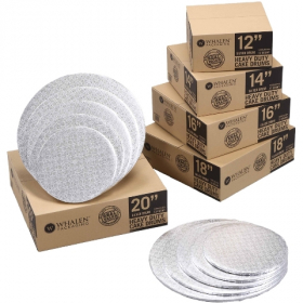 Cake Drum, 10&quot; Silver Round