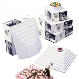 Cake Drum, Quarter Sheet White