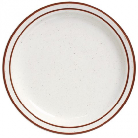World Tableware - Desert Sand Plate, 10.5&quot; Oval Cream White Stoneware, 12 count