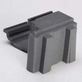 Cambro - Camshelving Elements Series Corner Connector, Brushed Graphite, 8 Sets for 4 Shelves