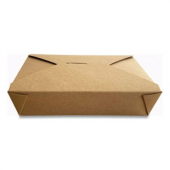 24oz Round PLA Lined Kraft Paper Food Container with Vented Lids 500 Pack