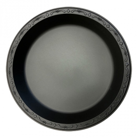 Ecopax - Pebble Series Plate, 10.25&quot; Black MFPP, 400 count