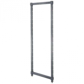 Cambro - Camshelving Elements Series Stationary Post Kit, 14x64 Brushed Graphite