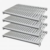 Cambro - Elements Xtra Vented 4 Shelf Kit, 24x36 Speckled Gray, each