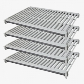 Cambro - Elements Xtra Vented 4 Shelf Kit, 24x36 Speckled Gray, each