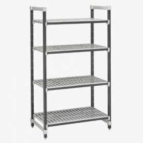 Cambro - Elements Xtra Starter Unit with 4 Vented Shelves, 21x30x72 Speckled Gray, each