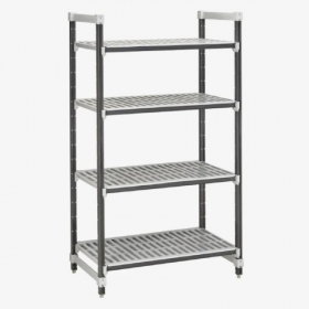 Cambro - Elements Xtra Starter Unit with 4 Vented Shelves, 21x42x72 Speckled Gray, each