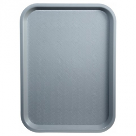 Winco - Fast Food Tray, 12x16 Gray Plastic, each