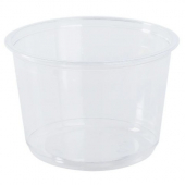 Karat - Deli Container, 16 oz Round Clear PET Plastic, 500 count