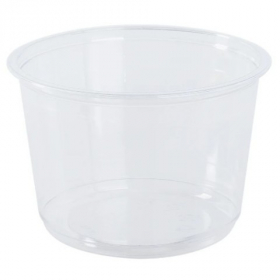 Karat - Deli Container, 16 oz Round Clear PET Plastic, 500 count