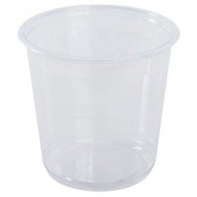 Karat - Deli Container, 24 oz Round Clear PET Plastic, 500 count