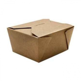 Karat - Fold-To-Go Container #1, 30 oz Kraft Paper