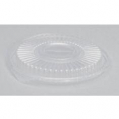 Genpak - Lid, Clear Plastic, Round, Fits 8, 12 and 16 oz container