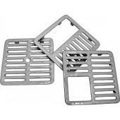 GSW - Top Grate, 1/2 Size, 9.375x9.375 Cast Iron