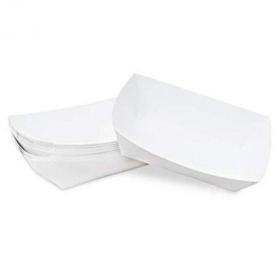 Food Tray, White #25, 4.25x3.25x1.25