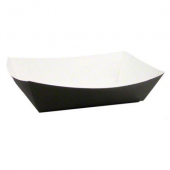 Food Tray, Black #250, 7.5x5.25x1.875, 500 count