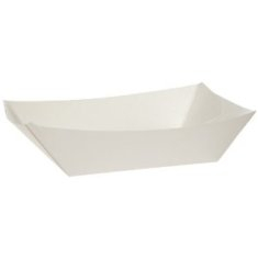 Food Tray, White #300, 8.125x5.875x2.125