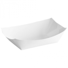 Food Tray, White #300, 8.125x5.875x2.125, 500 count
