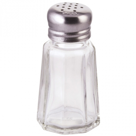 Winco - Shaker, 3 oz Paneled Glass with Mushroom Top Retail Pack