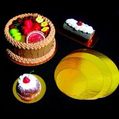 Cake Board, 9&quot; Gold