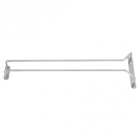 Winco - Glass Hangar, 16&quot; Chrome Plated Single Channel Wire, each