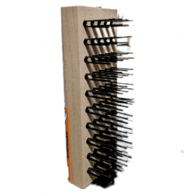 Grill Brush with Heavy 2&quot; Steel Deck Trim