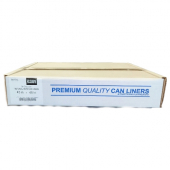 Trash (Garbage) Can Liner, High Density Clear, 43x48, 14 mil