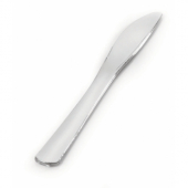 Fineline Settings - Silver Secrets Dinner Knife, 8&quot; Silver Extra Heavy Plastic, 600 count