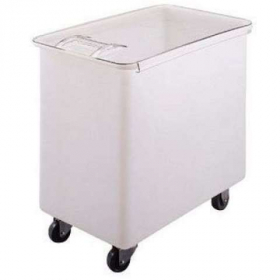 Cambro - Ingredient Storage Bin with Clear Plastic Sliding Lid, 42.5 Gallon White Plastic, 28.63x18.
