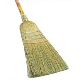 ACS - Warehouse Broom, 57.5&quot; with Blended Bristles and Wooden Handle, each