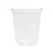 Karat - Cold Cup, 16 oz PET Clear Plastic U-Shape, 1000 count